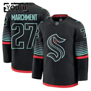 Fanatics Seattle Kraken Mason Marchment 25/26 Alternate Premium Trikot - Kinder (Schwarz)
