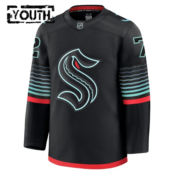 Fanatics Seattle Kraken Mason Marchment 25/26 Alternate Premium Trikot - Kinder (Schwarz)