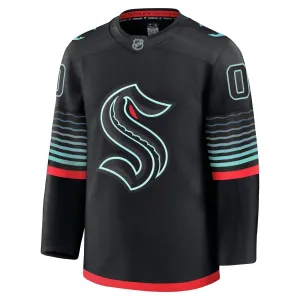 Fanatics Seattle Kraken Personalisiert 25/26 Alternate Premium Trikot - Herren (Schwarz)