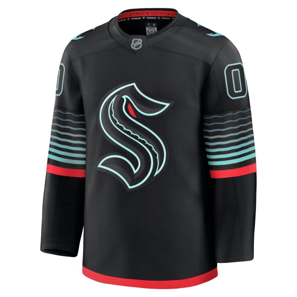 Fanatics Seattle Kraken Personalisiert 25/26 Alternate Premium Trikot - Herren (Schwarz)
