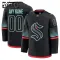 Fanatics Seattle Kraken Personalisiert 25/26 Alternate Premium Trikot - Kinder (Schwarz)