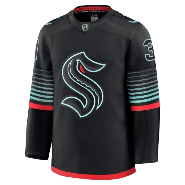 Fanatics Seattle Kraken Philipp Grubauer 25/26 Alternate Premium Trikot - Herren (Schwarz)