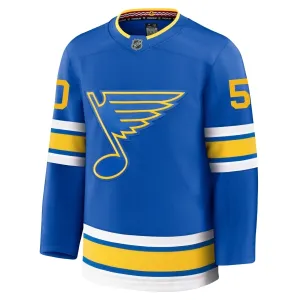 Fanatics St. Louis Blues Jordan Binnington 25/26 Home Premium Trikot - Herren (Blau)
