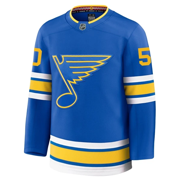 Fanatics St. Louis Blues Jordan Binnington 25/26 Home Premium Trikot - Herren (Blau)