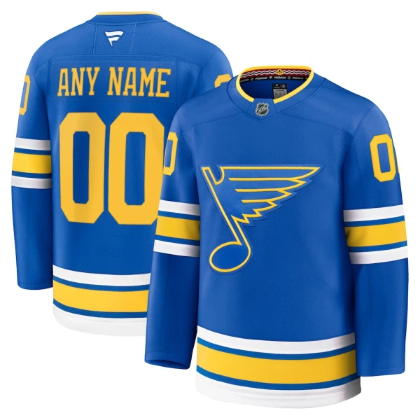 Fanatics St. Louis Blues Personalisiert 25/26 Home Premium Trikot - Herren (Blau)