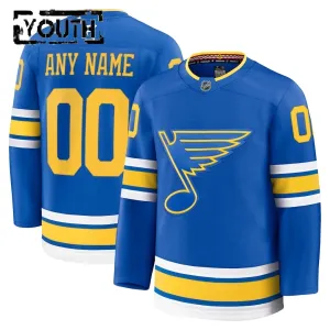 Fanatics St. Louis Blues Personalisiert 25/26 Home Premium Trikot - Kinder (Blau)