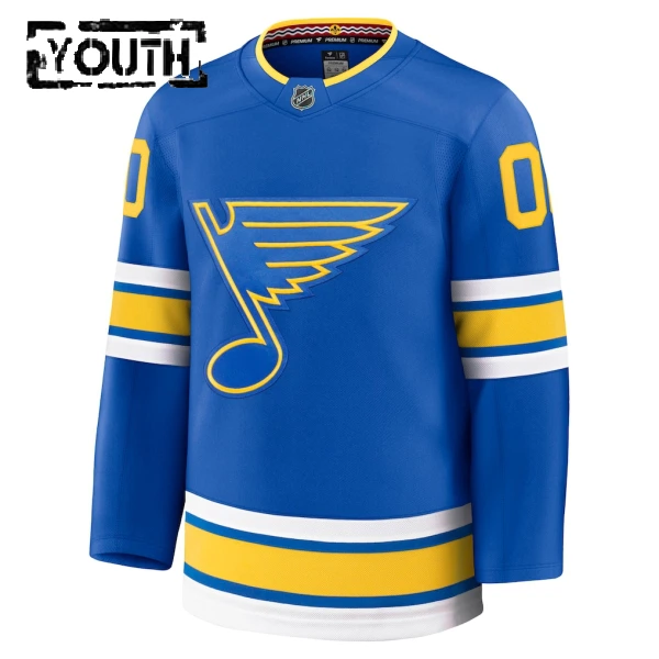 Fanatics St. Louis Blues Personalisiert 25/26 Home Premium Trikot - Kinder (Blau)
