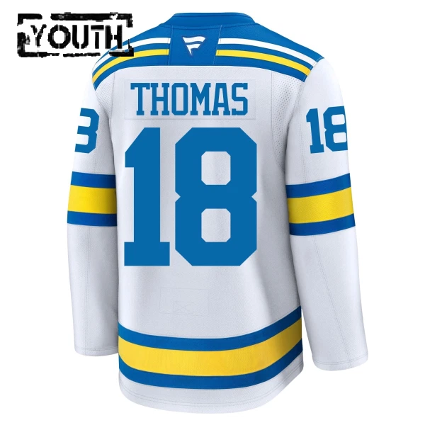 Fanatics St. Louis Blues Robert Thomas 25/26 Away Premium Trikot - Kinder (Weiss)