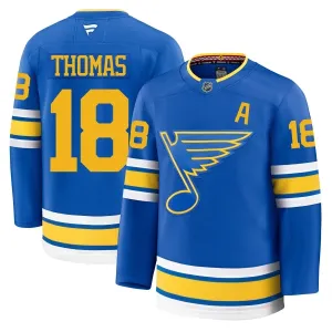 Fanatics St. Louis Blues Robert Thomas 25/26 Home Premium Trikot - Herren (Blau)
