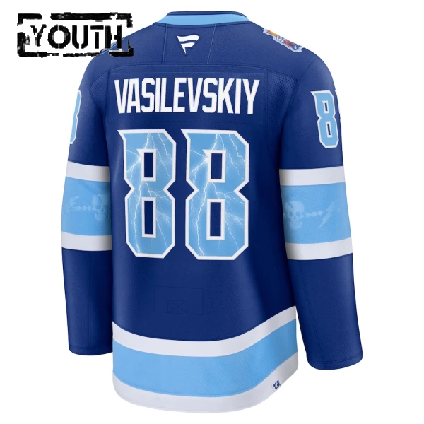Fanatics Tampa Bay Lightning Andrei Vasilevskiy 25/26 Premium Stadium Series Trikot - Kinder (Blau)