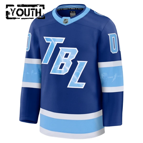 Fanatics Tampa Bay Lightning Personalisiert 25/26 Premium Stadium Series Trikot - Kinder (Blau)