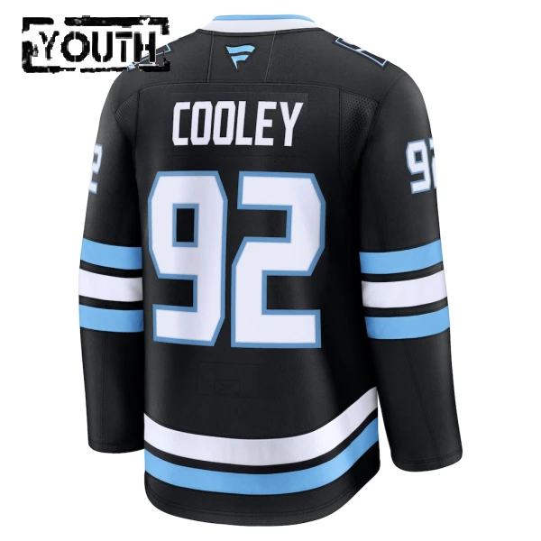 Fanatics Utah Hockey Club Logan Cooley 25/26 Home Premium Trikot - Kinder (Schwarz)