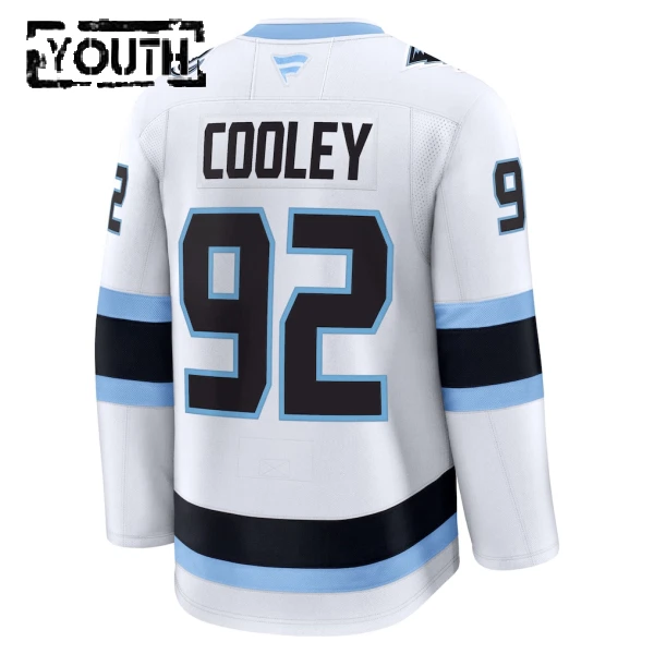 Fanatics Utah Hockey Club Logan Cooley Away Premium Trikot - Kinder (Weiss)