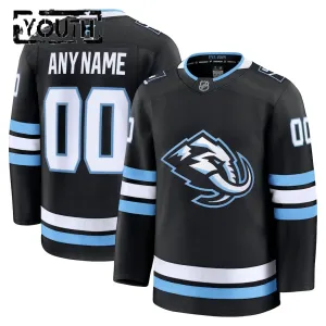 Fanatics Utah Hockey Club Personalisiert 25/26 Home Premium Trikot - Kinder (Schwarz)