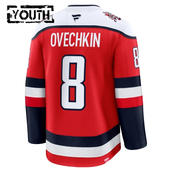 Fanatics Washington Capitals Alex Ovechkin 25/26 Alternate Premium Trikot - Kinder (Rot)