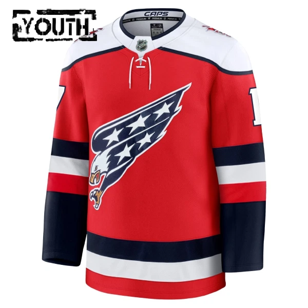 Fanatics Washington Capitals Dylan Strome 25/26 Alternate Premium Trikot - Kinder (Rot)