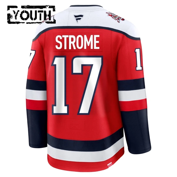 Fanatics Washington Capitals Dylan Strome 25/26 Alternate Premium Trikot - Kinder (Rot)