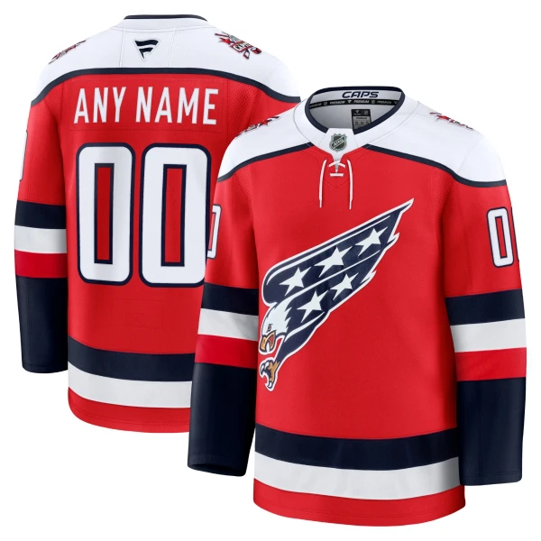 Fanatics Washington Capitals Personalisiert 25/26 Alternate Premium Trikot - Herren (Rot)