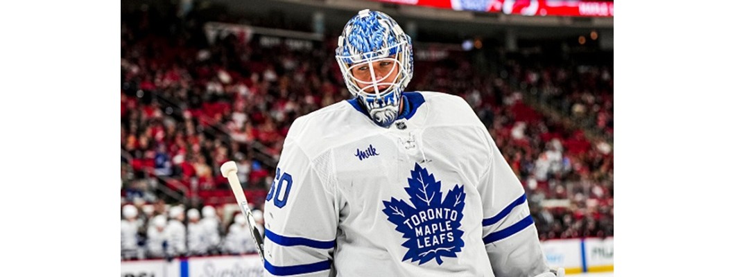 Joseph Woll hütet die letzte Verteidigungslinie der Toronto Maple Leafs Joseph Woll hütet die letzte Verteidigungslinie der Toronto Maple Leafs