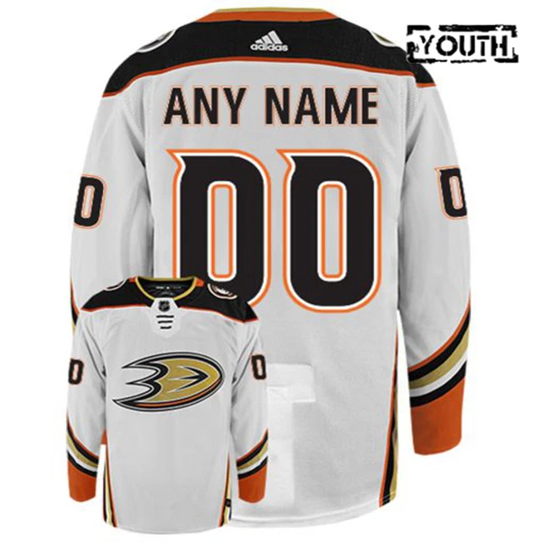 Adidas Anaheim Ducks Personalisiert Trikot - Kinder (Weiss)