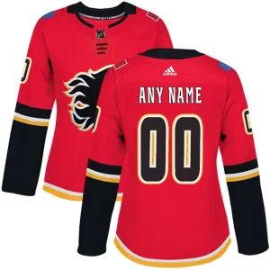 Adidas Calgary Flames Personalisiert Authentic Trikot - Dame (Rot) Adidas Calgary Flames Personalisiert Authentic Trikot - Dame (Rot)