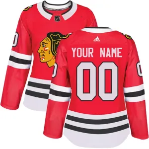 Adidas Chicago Blackhawks Personalisiert Authentic Trikot - Dame (Rot) Adidas Chicago Blackhawks Personalisiert Authentic Trikot - Dame (Rot)