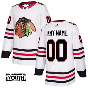 Adidas Chicago Blackhawks Personalisiert Authentic Trikot - Kinder (Weiss) Adidas Chicago Blackhawks Personalisiert Authentic Trikot - Kinder (Weiss)