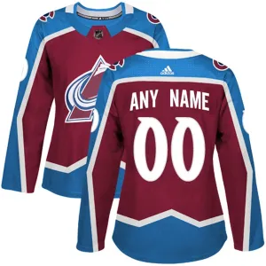 Adidas Colorado Avalanche Personalisiert Authentic Trikot - Dame (Rot) Adidas Colorado Avalanche Personalisiert Authentic Trikot - Dame (Rot)