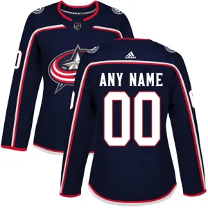 Adidas Columbus Blue Jackets Personalisiert Authentic Trikot - Dame (Navy) Adidas Columbus Blue Jackets Personalisiert Authentic Trikot - Dame (Navy)