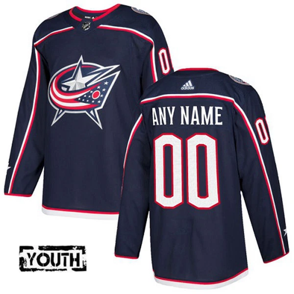 Adidas Columbus Blue Jackets Personalisiert Authentic Trikot - Kinder (Navy) Adidas Columbus Blue Jackets Personalisiert Authentic Trikot - Kinder (Navy)