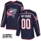 Adidas Columbus Blue Jackets Personalisiert Authentic Trikot - Kinder (Navy)