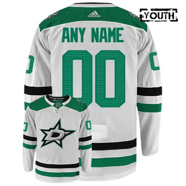 Adidas Dallas Stars Personalisiert Trikot - Kinder (Weiss)