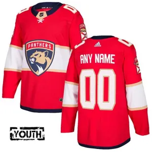 Adidas Florida Panthers Personalisiert Authentic Trikot - Kinder (Rot) Adidas Florida Panthers Personalisiert Authentic Trikot - Kinder (Rot)