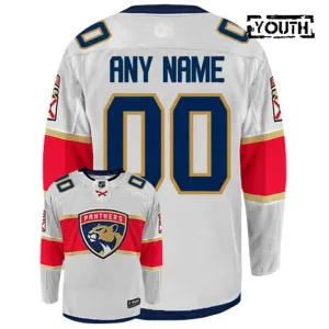 Adidas Florida Panthers Personalisiert Trikot - Kinder (Weiss) Adidas Florida Panthers Personalisiert Trikot - Kinder (Weiss)