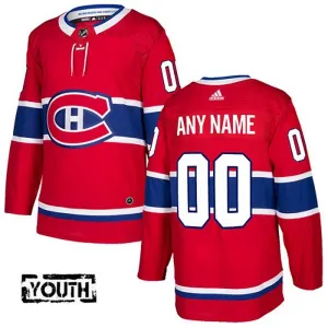 Adidas Montreal Canadiens Personalisiert Authentic Trikot - Kinder (Rot) Adidas Montreal Canadiens Personalisiert Authentic Trikot - Kinder (Rot)