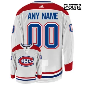 Adidas Montreal Canadiens Personalisiert Trikot - Kinder (Weiss) Adidas Montreal Canadiens Personalisiert Trikot - Kinder (Weiss)
