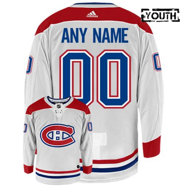 Adidas Montreal Canadiens Personalisiert Trikot - Kinder (Weiss) Adidas Montreal Canadiens Personalisiert Trikot - Kinder (Weiss)