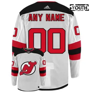 Adidas New Jersey Devils Personalisiert Trikot - Kinder (Weiss) Adidas New Jersey Devils Personalisiert Trikot - Kinder (Weiss)
