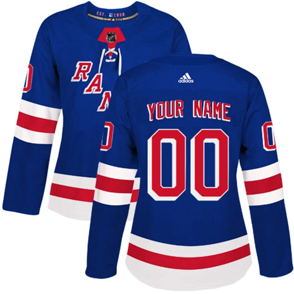 Adidas New York Rangers Personalisiert Authentic Trikot - Dame (Blau) Adidas New York Rangers Personalisiert Authentic Trikot - Dame (Blau)