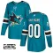 Adidas San Jose Sharks Personalisiert Authentic Trikot - Kinder