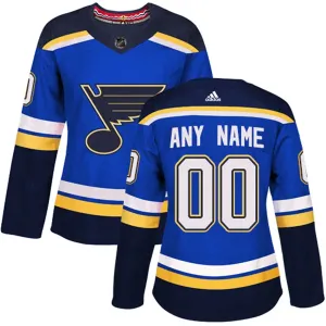 Adidas St. Louis Blues Personalisiert Authentic Trikot - Dame (Blau) Adidas St. Louis Blues Personalisiert Authentic Trikot - Dame (Blau)