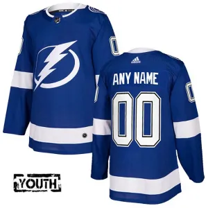Adidas Tampa Bay Lightning Personalisiert Authentic Trikot - Kinder (Blau) Adidas Tampa Bay Lightning Personalisiert Authentic Trikot - Kinder (Blau)