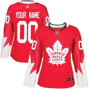 Adidas Toronto Maple Leafs Personalisiert Alternate Authentic Trikot - Dame (Rot) Adidas Toronto Maple Leafs Personalisiert Alternate Authentic Trikot - Dame (Rot)