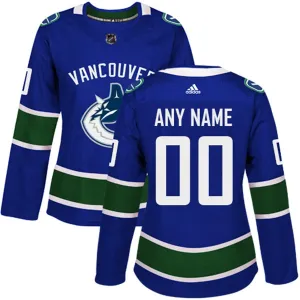 Adidas Vancouver Canucks Personalisiert Authentic Trikot - Dame (Blau) Adidas Vancouver Canucks Personalisiert Authentic Trikot - Dame (Blau)