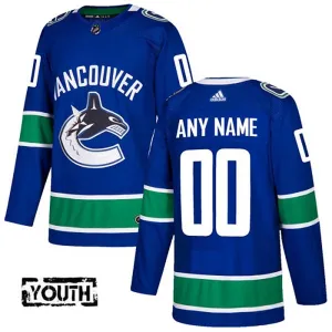 Adidas Vancouver Canucks Personalisiert Authentic Trikot - Kinder (Blau) Adidas Vancouver Canucks Personalisiert Authentic Trikot - Kinder (Blau)