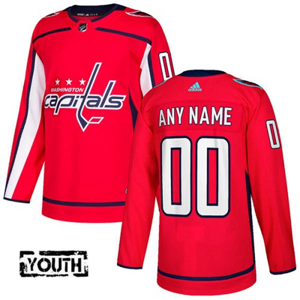 Adidas Washington Capitals Personalisiert Authentic Trikot - Kinder (Rot) Adidas Washington Capitals Personalisiert Authentic Trikot - Kinder (Rot)