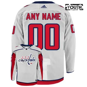 Adidas Washington Capitals Personalisiert Trikot - Kinder (Weiss) Adidas Washington Capitals Personalisiert Trikot - Kinder (Weiss)