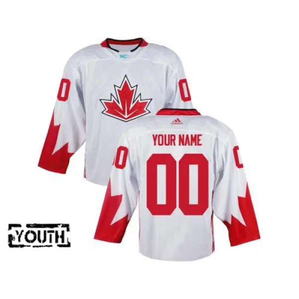 Kanada Personalisiert Trikot - Kinder (Weiss)