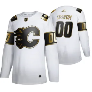 Adidas Calgary Flames Personalisiert Golden Edition Authentic Trikot - Herren (Weiss) Adidas Calgary Flames Personalisiert Golden Edition Authentic Trikot - Herren (Weiss)