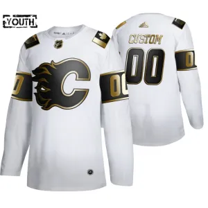 Adidas Calgary Flames Personalisiert Golden Edition Authentic Trikot - Kinder (Weiss) Adidas Calgary Flames Personalisiert Golden Edition Authentic Trikot - Kinder (Weiss)